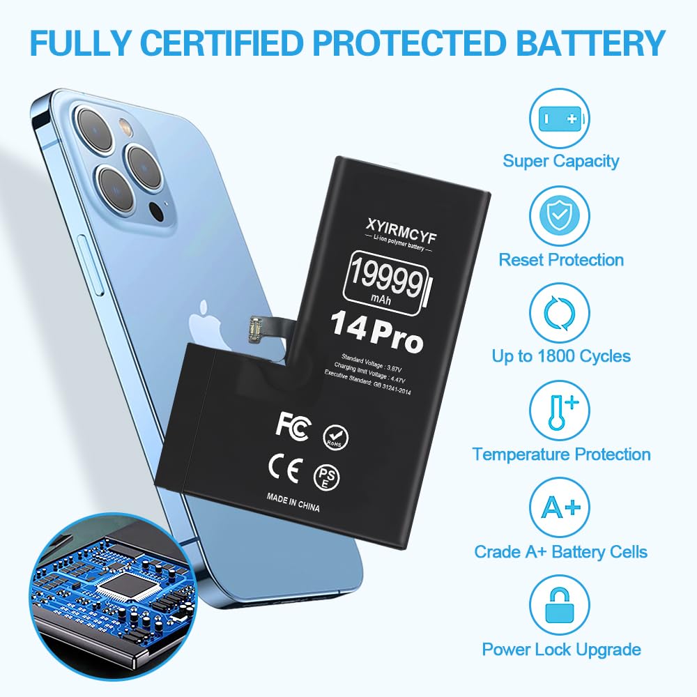 Amazon.com: XYIRMCYF 19999mAh Super Capacity Battery Compatible